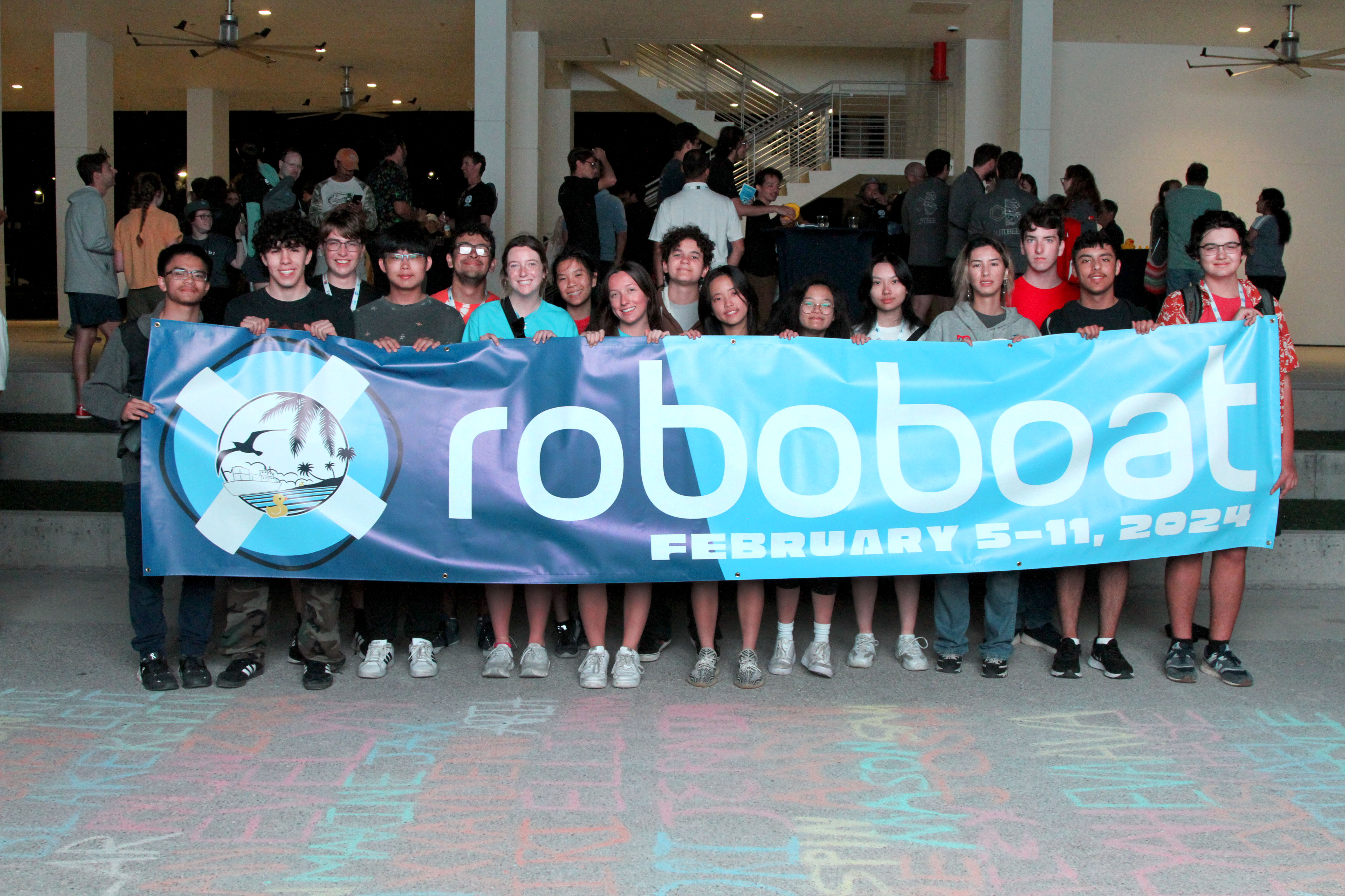 The Roboboat team at the RoboBoat international competition